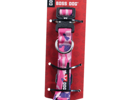 Boss Dog Tactical Adjustable Dog Collar Pink Camo, 1ea Small, 13-16 in Online Hot Sale