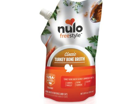 Nulo Freestyle Dog Food Topper Turkey Bone Broth 20oz. (Case of 6) Hot on Sale