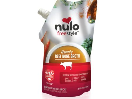 Nulo Freestyle Dog Food Topper Beef Bone Broth 20oz. (Case of 6) Online Hot Sale