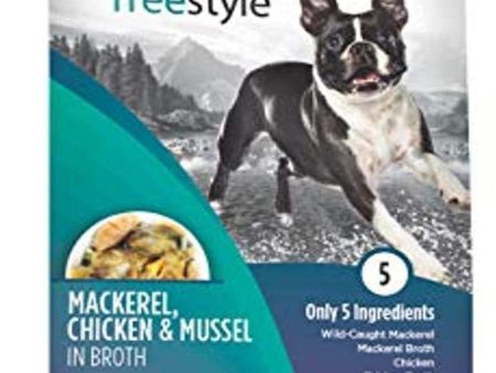 Nulo Freestyle Dog Food Topper Mackerel, Chicken & Mussel in Broth, 2.8oz. (Case of 24) Online Hot Sale