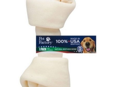 100% Made In Usa Beefhide Bone Bulk 6 Inches, Natural by Pet Factory Hot on Sale