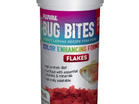 Fluval Bug Bites Insect Larvae Color Enhancing Fish Flake 3.17 oz by Fluval For Cheap