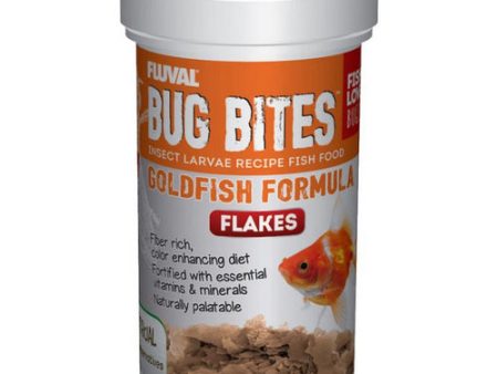 Fluval Bug Bites Insect Larvae Goldfish Formula Flakes 1.59 oz by Fluval on Sale