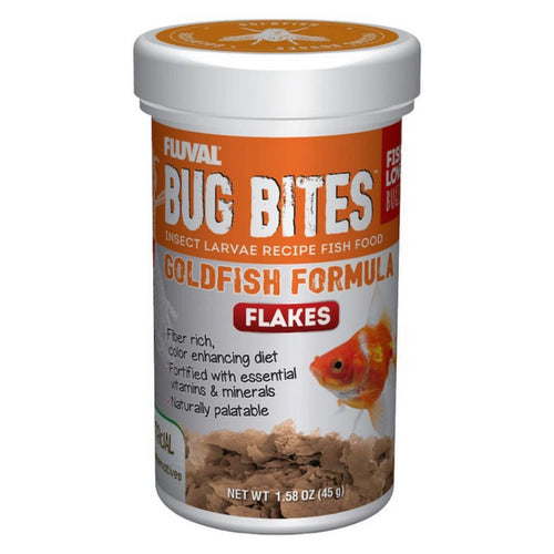 Fluval Bug Bites Insect Larvae Goldfish Formula Flakes 1.59 oz by Fluval on Sale