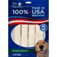 100% Made In Usa Beefhide Rolls 7 IN-4 Pack,Natural by Pet Factory Fashion