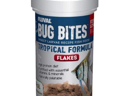 Fluval Bug Bites Insect Larvae Tropical Fish Flake 1.59 oz by Fluval Online Sale